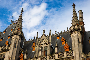 Beautiful buildings in Bruges, Belgium