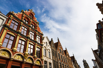 Beautiful buildings in Bruges, Belgium