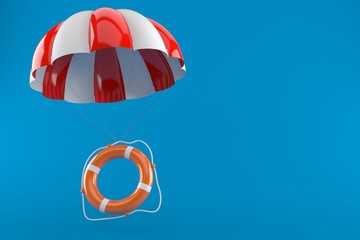 Life buoy with parachute
