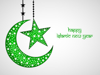 Obraz premium Illustration of Islamic New Year background