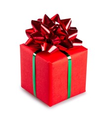 Present wrapped with a bow on it