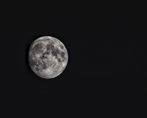 clear moon night sky
