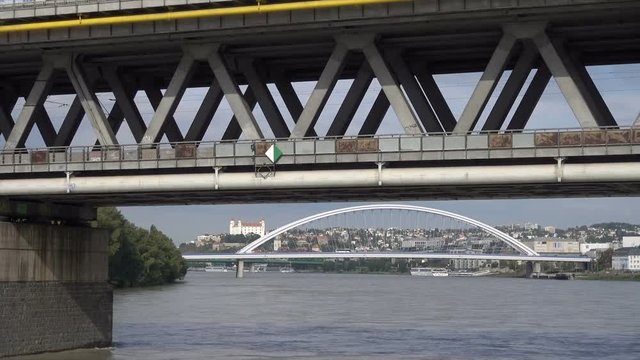 Bridges over the River Danube, Bratislava, Slovakia