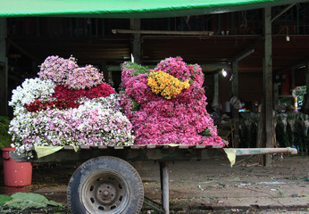 flower market in mandalay - 219413476