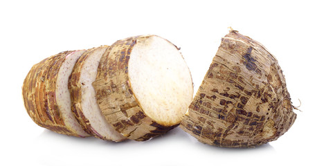 taro isolated on white background
