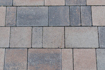 Paving stones of different sizes