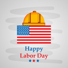 Illustration of U.S.A Labor Day background