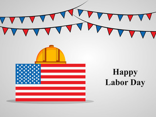 Illustration of U.S.A Labor Day background