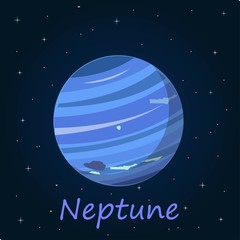 Neptune is the eighth and farthest known planet from the Sun in the Solar System.