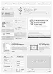 Flat UI Website Design Elements