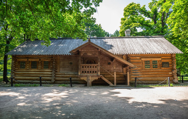 Peter the Great's House was built in 1702 year in Kolomenskoye park, Moscow, Russia