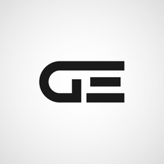 Initial Letter DE Logo Template Design