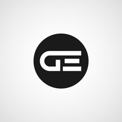 Initial Letter DE Logo Template Design