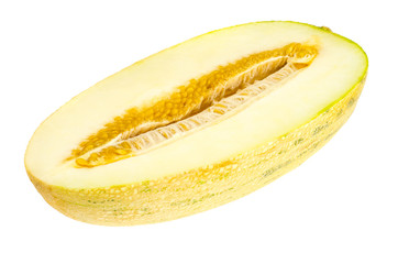 Half-cut ripe juicy melon