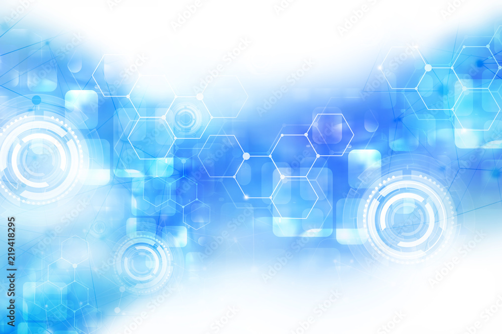 Poster computer internet network digital communication. abstract technology information concept background.
