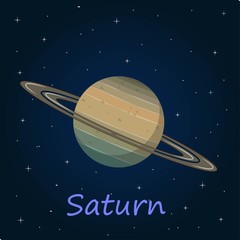 Saturn is the sixth planet from the Sun and the second-largest in the Solar System, after Jupiter.