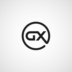 Initial Letter DX Logo Template Design