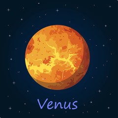 Venus is the second planet from the Sun, orbiting it every 224.7 Earth days