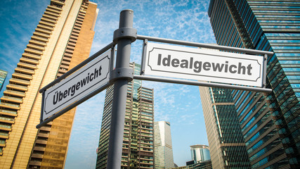 Schild 367 - Idealgewicht