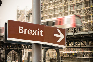 Fototapeta premium Schild 302 - Brexit