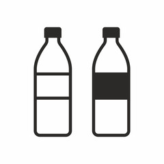 Bottle icon set