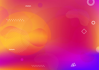 Liquid color covers. Futuristic design posters. Fluid gradient shapes background design composition. Good for placards, banner, flyer, etc.