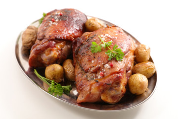 baked pork chop and potato