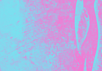 Pink and blue hand painted background texture with grunge brush strokes