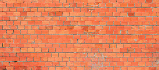Fototapeta na wymiar Red brick wall background