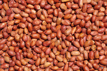 cacahuète, arachide vue de dessus