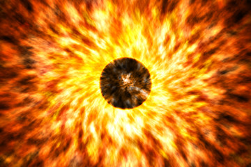 Supernova, planets and galaxies in space, milky way and stars