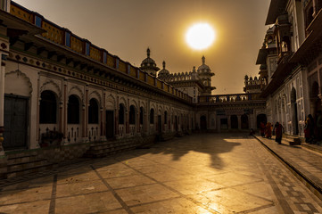 Fototapeta na wymiar Janaki Mandir temple in Janakpur, Nepal