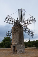 Fototapeta na wymiar Windmill on Mallorca 