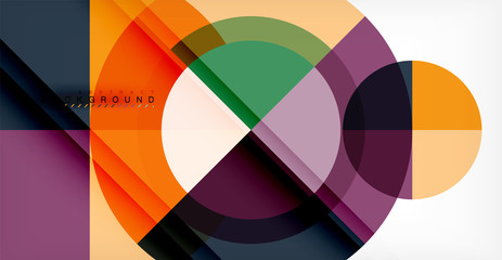 Obraz premium Vector circle abstract background