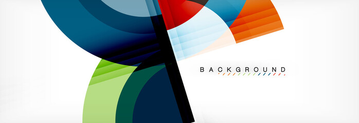 Fototapeta premium Vector circular geometric abstract background