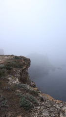 Море. Скалы. Туман.