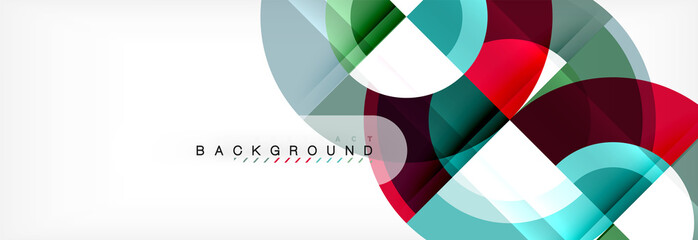 Fototapeta premium Vector circle abstract background