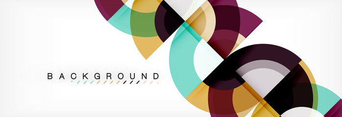 Vector circular abstract background