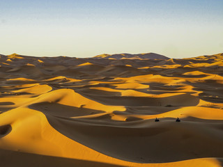 Picture perfect Sand dunes in Sahara Desert Morocco