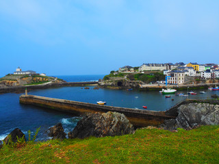 Landscape of the seaport of Tapia de Casariego, Asturias - Spain