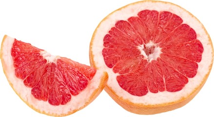 Fototapeta na wymiar Close-up photo of citrus fruit isolated on white background