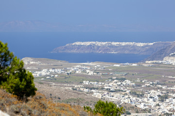 Fototapeta na wymiar Santorini Caldera