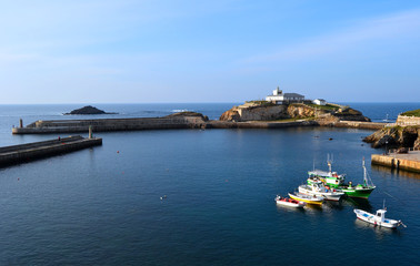 View of the seaport of Tapia de Casariego, Asturias - Spain