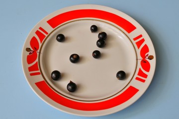 Plate of black currant