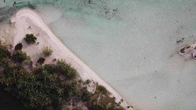 Taha and Bora Bora aerial view panorama landscape French Polynesia tahiti