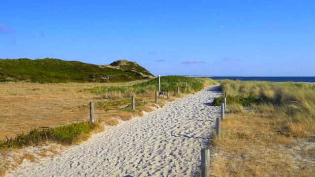 Sylt D&uuml;nen Landschaft Strandweg in H&ouml;rnum