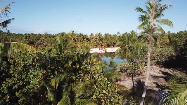 Taha and Bora Bora aerial view panorama landscape French Polynesia