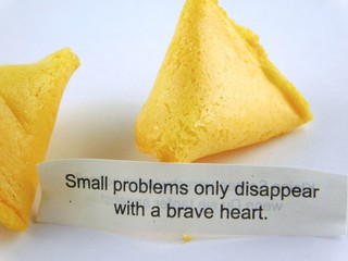 chinesische Glückskekse mit Spruch