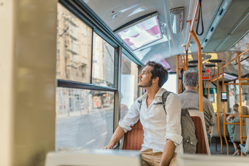 Obraz premium Urban public transportation concept