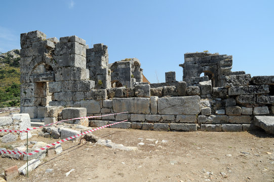 L'&eacute;glise byzantine de Kaunos en Anatolie